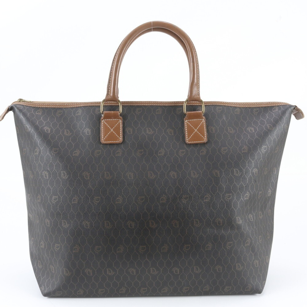 Christian Dior Honeycomb Leather Boston Bag Tote Travel for Men